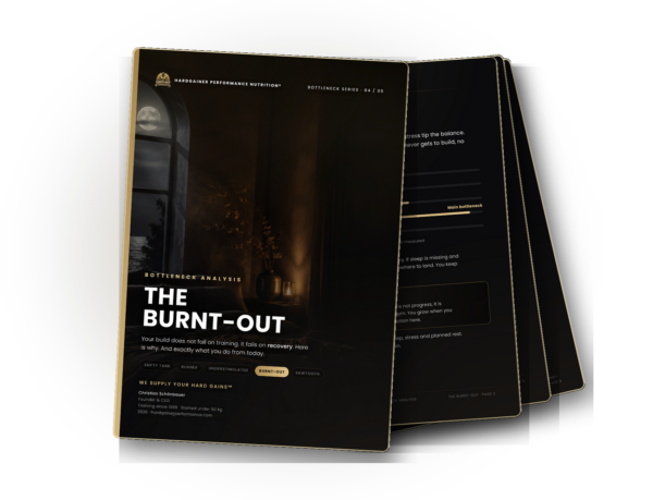 Bottleneck type The Burnt-Out, hardgainer with insufficient recovery and sleep
