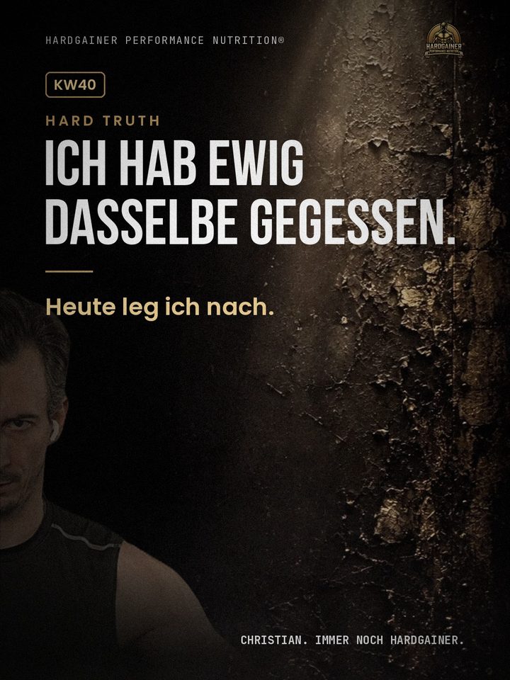 Hard Truth KW40: Ich hab ewig dasselbe gegessen. Heute leg ich nach.